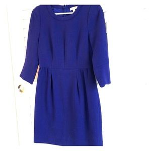 J Crew A Line Royal Blue Dress